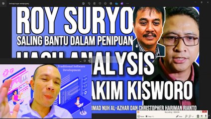 ROY SURYO SALING BANTU DENGAN MUHAMMAD NUH AL-AZHAR DALAM PENIPUAN DAN REKAYASA VIDEO CCTV JESSICA