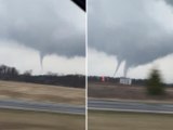 Un video riprende la formazione di due tornado uno accanto all'altro