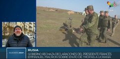 Gobierno de Rusia rechaza envío de tropas francesas a Ucrania