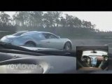 Bugatti Veyron vs Mclaren SLR sur circuit