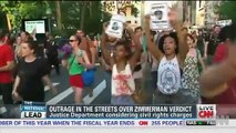 Manifestaciones en las calles tras el juicio Zimmerman