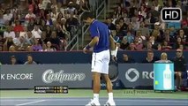 Rafael Nadal Golpeado por Novak Djokovic  durante Partido