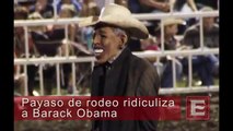 Payaso de rodeo ridiculiza al Presidente Barack Obama en Missouri