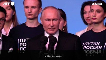 Russia, Putin: "Dall'esito del voto totale fiducia dei cittadini"