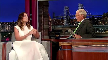 David Letterman Interview Olivia Wilde Wont Drown David Blaine