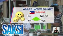 Pilipinas, 53rd happiest country na ngayong taon mula sa 76th noong 2023; Finland, 7 taon nang no. 1 sa listahan | Saksi