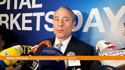 Poste, Del Fante "In 7 anni fatto meglio di quanto messo nel budget"