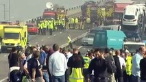 Decenas de heridos y más de 100 vehículos en el accidente en puente