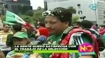 Aficionados satisfechos con la partcipación de la Selección Mexicana en el Mundial