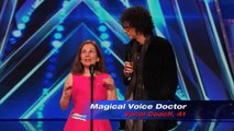 Americas Got Talent 2014  Magical Voice Doctor Vocal Coach Tries to Teach Howard Stern to How Sing