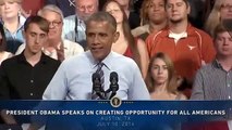 El presidente habla sobre la creación de oportunidades para todos los estadounidenses