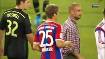 Pep Guardiola entrenador del Bayern Munich niega un saludo