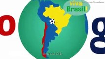 Google Doodle Brazil vs Chile  World Cup 2014