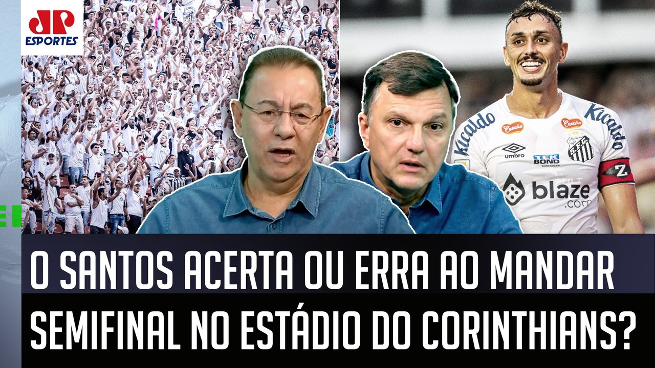 "O Santos VAI JOGAR na Arena Corinthians E NÃO na Vila Belmiro! Pra mim, isso..." VEJA DEBATE!