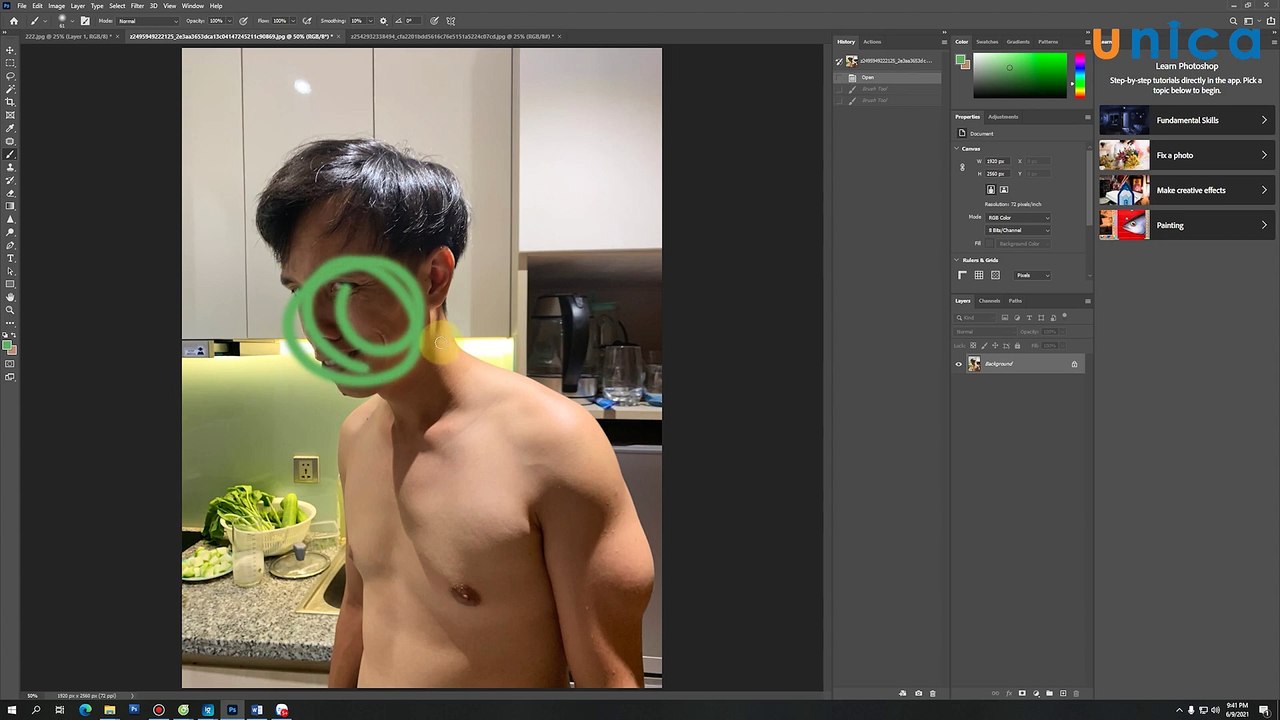35.Thực hành Ghép mặt trong photoshop