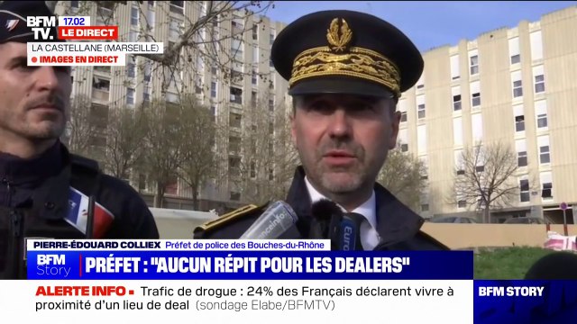 Pierre-Édouard Colliex, préfet des Bouches-du-Rhône: Nous avons démantelé 44% des points de deal [de drogue] dans le département depuis trois ans