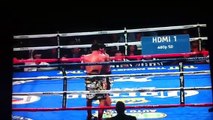 Saul El Canelo Alvarez vs Mayweather Lucas Matthysse VS Danny García   Pelea Previa Cubrebocas sale volando después de KO