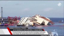 Timelapse del rescata del Barco Costa Concordia de costas Italianas