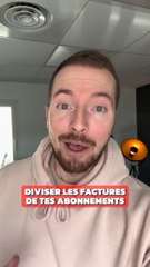 Diviser le prix de ses abonnements