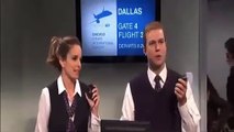 SNL  Airport Sketch With Tina Fey  Taran Killam