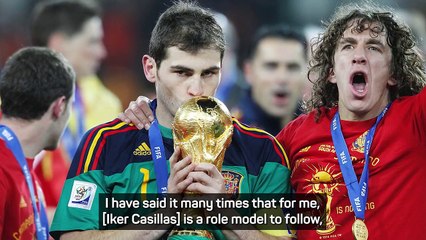 Raya hopes to follow in the footsteps of 'hero' Iker Casillas