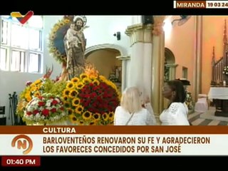 Miranda | Barloventeños honraron a San Jose en su día y agradecieron los favores concedidos