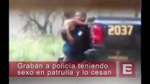 Policía de Yucatán fue filmado teniendo sexo en la patrulla