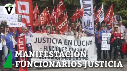 Funcionarios de Justicia retoman las calles en Madrid y afean que sigan sin subida salarial