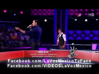 La Voz Mexico 2013  Tomas Aviles Vs Israel Zarzosa  digale 27 Octubre 2013