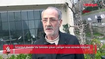 Avcılar'da takside yangın çıktı! Yangın park halindeki başka bir araca da sıçradı