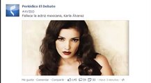 Fallece la Actriz Karla Alvarez