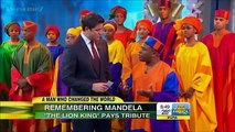 GMA  Tribute To Nelson Mandela Cast Of The Lion King  12613