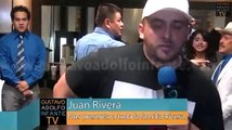 Juan Rivera presenta la dinastía Rivera momentos antes del Homenaje a Jenni Rivera en la Arena Monterrey