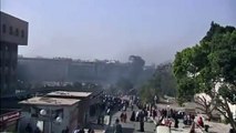 Estudiantes islamistas prendieron fuego a dos edificios en El Cairo