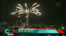 Australia y Nueva Zelanda dan la bienvenida a 2014 con espectacular show de fuegos artificiales