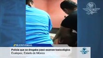 Policía que inhalaba cocaína en bar de Ecatepec pasó los exámenes toxicológicos