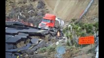 Se hunde carretera escénica TijuanaEnsenada debido a la falla de San Andres