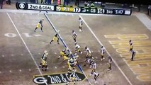 Pass hits cameraman in the balls  Packers vs Steelers