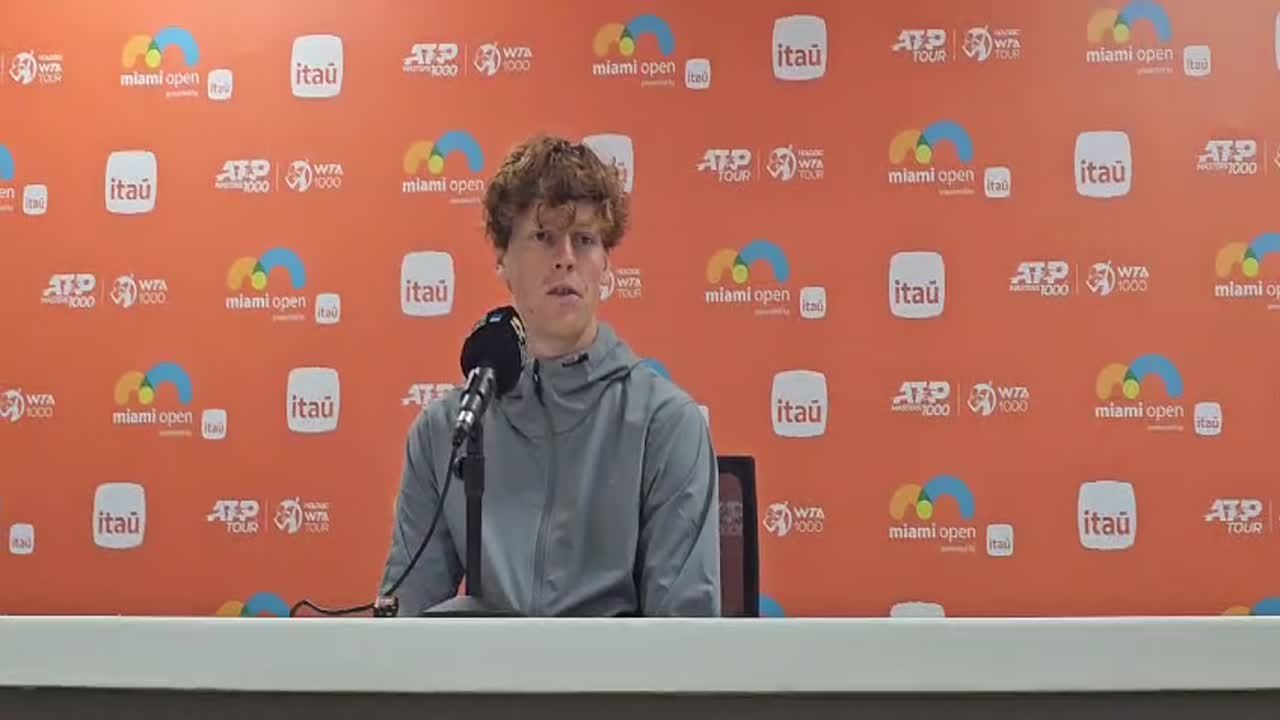 Sinner at the Miami Open on his rivalry with Alcaraz