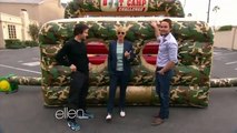 Mark Wahlberg and Taylor Kitsch Do An Obstacle Course