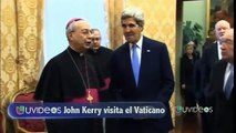 John kerry visitó al Papa en el Vaticano