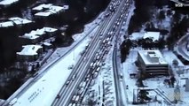 Snow and ice freeze traffic for South
