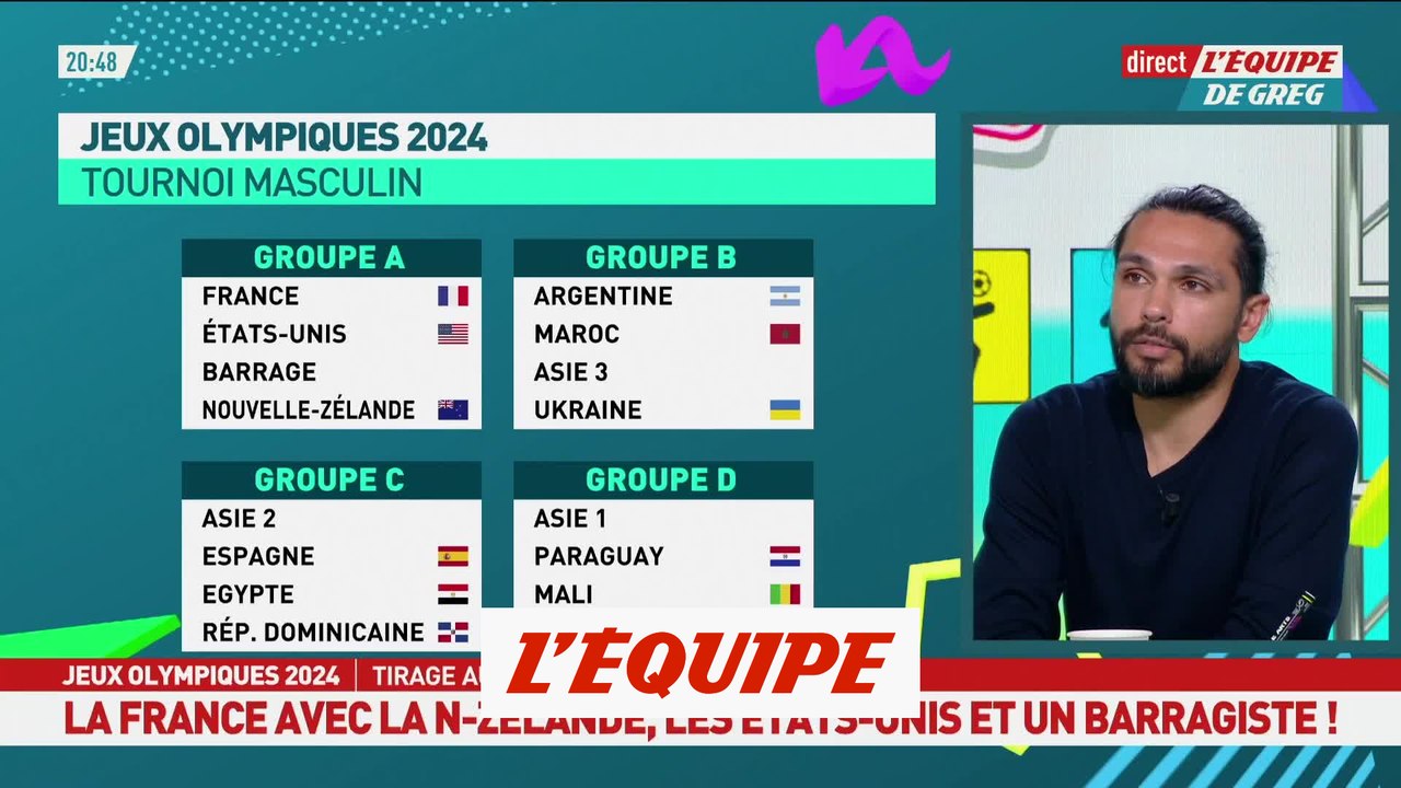 les États-Unis, la Nouvelle-Zélande et un barragiste pour la France - JO 2024 - Foot (H)
