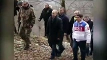 Putin visita el Santuario de los Leopardos