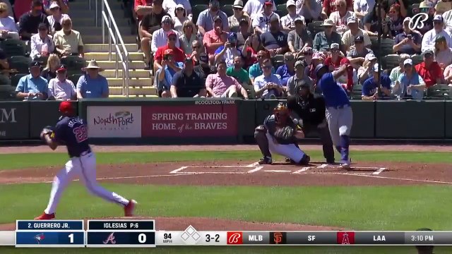MLB: Así fue la tabla de Vladimir Guerrero Jr. ante Atlanta