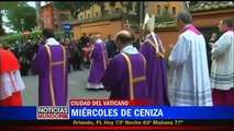 Papa Francisco celebra su primer miércoles de ceniza como líder de la Iglesia Católica