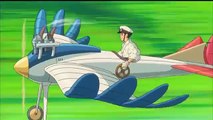 The Wind Rises  Official Movie CLIP Flying Through Town 2014 HD  Studio Ghibli Movie