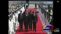 Bandera cubana cae del mástil al llegar Raúl Castro a Venezuela