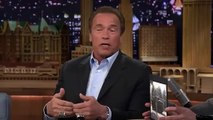 Jimmy Fallon Interview  Arnold Schwarzenegger Crushes Things with Tanks