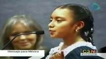 NiNiña Indigena conmociona Por su Discurso en Nuevo Leon